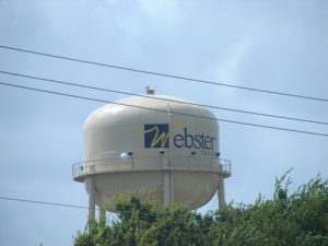 A very special water tower for one of the group.