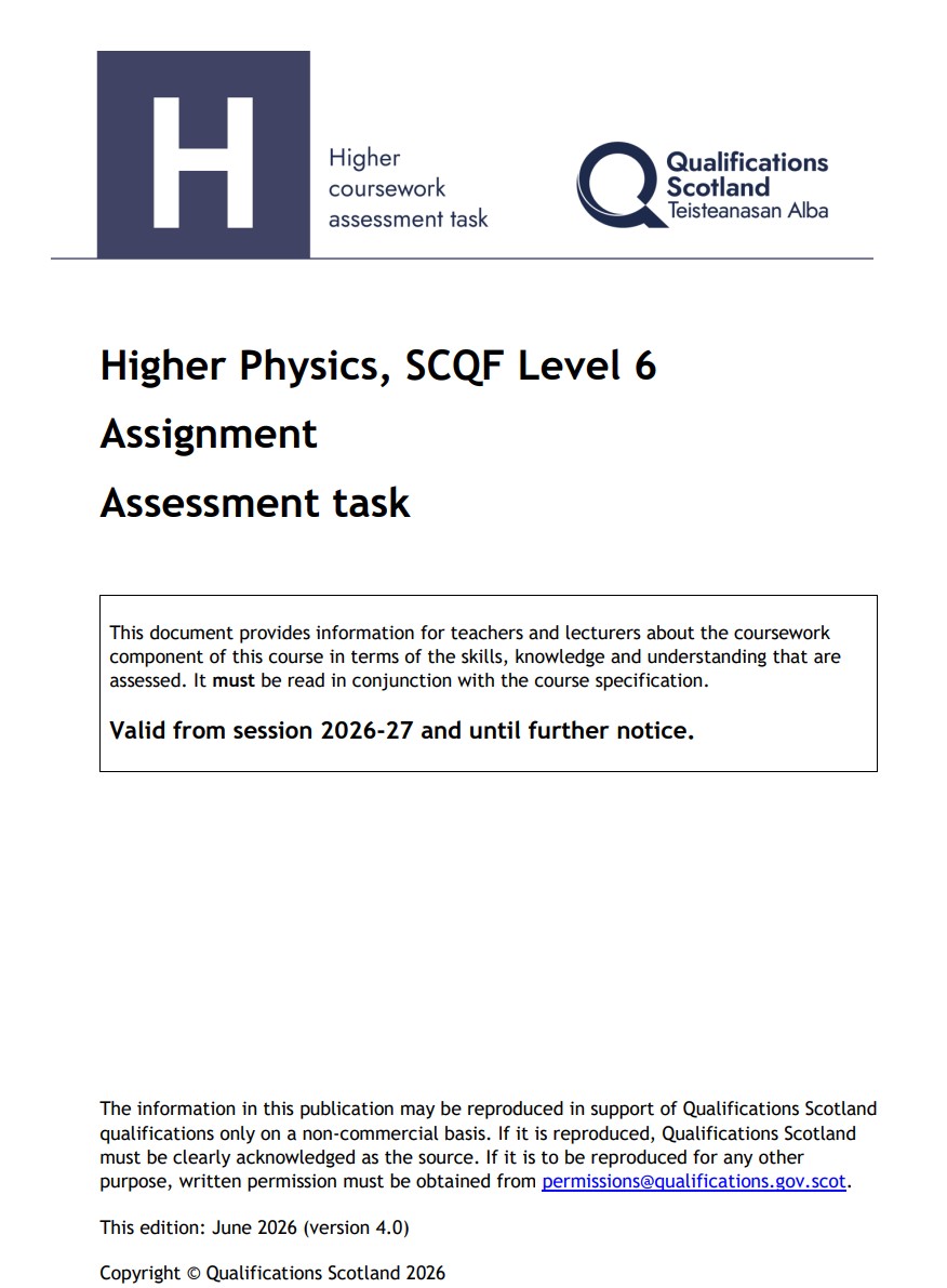 Higher course CATr